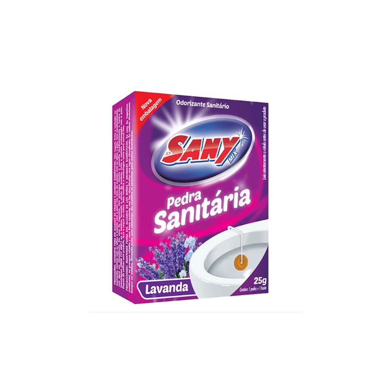 Foto PEDRA SANITÁRIA CX ACOPLADA 50GRS LAVANDA SANY