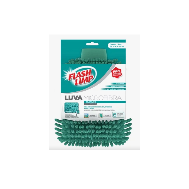 Foto LUVA DE MICROFIBRA FLASH LIMP