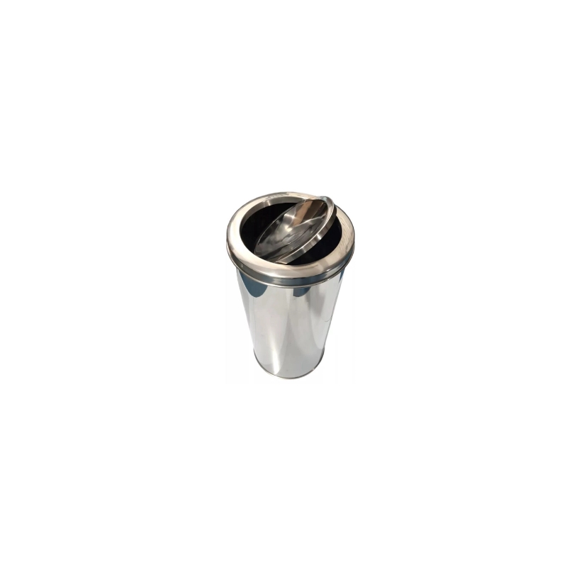 Foto LIXEIRA BASCULANTE 12L AÇO INOX POWERMAID