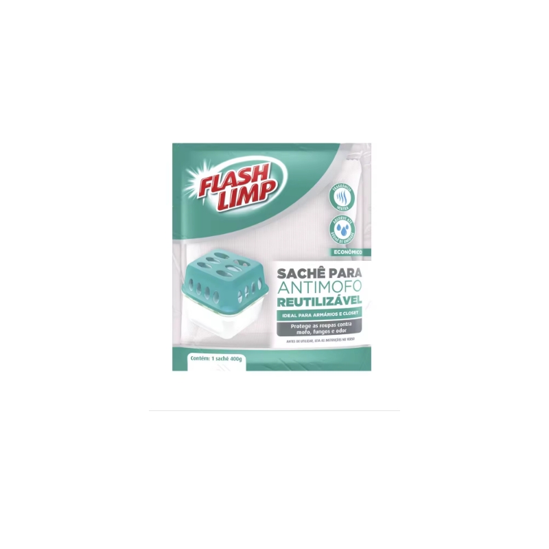Foto SACHE P/ EVITAR MOFO REUTILIZAVEL 400G FLASH LIMP