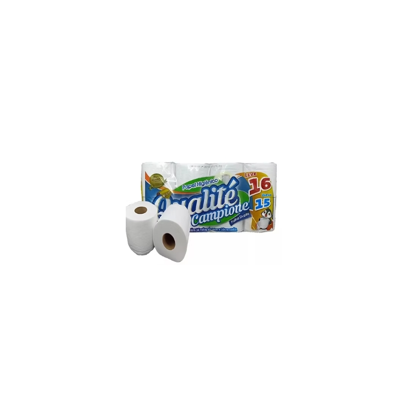 Foto PAPEL HIGIENICO DOMEST QUALITE CAMPIONE MIX 300M 28G 16RLS IPEL/HDFD008M1728