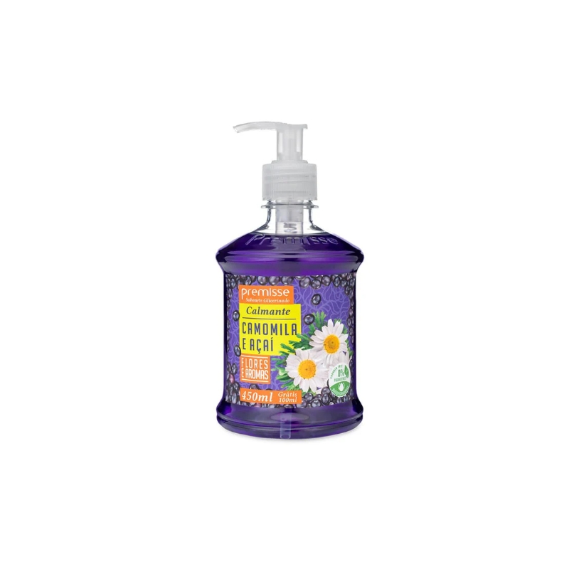 Foto SABONETE ACAI E CAMOMILA 450ML C/PUMP PREMISSE/110008-450