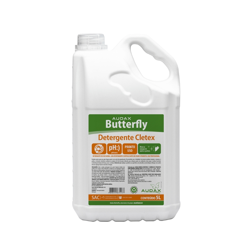 Foto DETERGENTE BUTTERFLY CLETEX 5LT AUDAX/106055