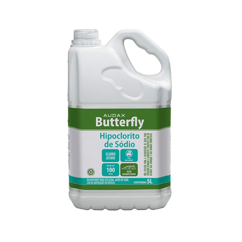 Foto BUTTERFLY HIPOCLORITO DE SÓDIO 5LTS AUDAX/101049