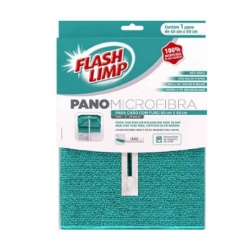 Foto PANO MICROFIBRA PARA CHAO COM FURO 60x80 CM FLASH LIMP