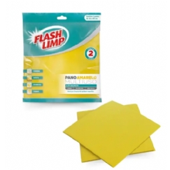 Foto PANO AMARELO MULTIUSO 2 PC FLASH LIMP