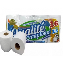 Foto PAPEL HIGIENICO DOMEST QUALITE CAMPIONE MIX 300M 28G 16RLS IPEL/HDFD008M1728