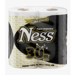 Foto PAPEL HIGIENICO DOMESTICO FD NESS ELX 10CM X 30M 28G IPEL