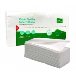 Foto PAPEL TOALHA INTERFOLHADO 2 DOBRAS FS IPEL LIGHT ELX 22,5CM X 20,5CM 24G